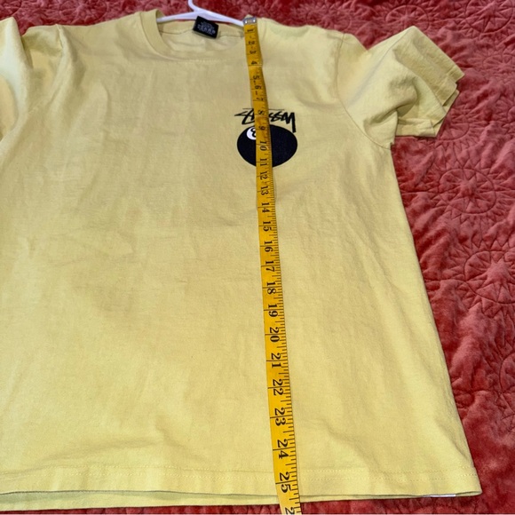 Stussy Yellow 8 Ball Men's T-Shirt - Picture 5 of 5